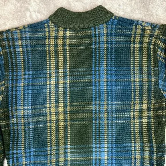 VTG Timberland Weathergear Sweater 100% Wool Mens XL Green Pullover Grandfather - Picture 8 of 10